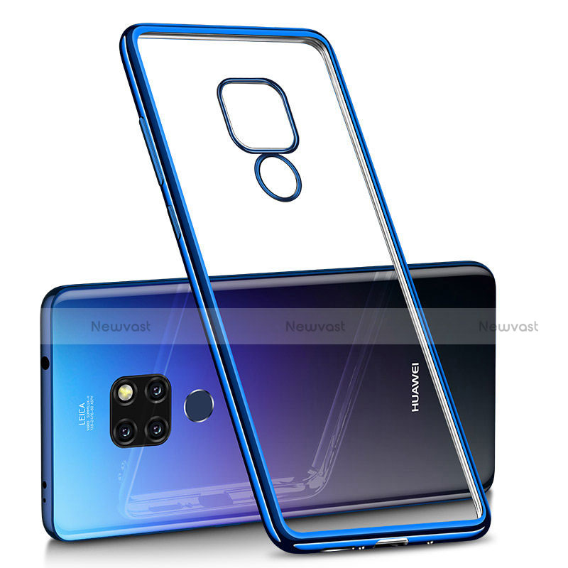 Ultra-thin Transparent TPU Soft Case H01 for Huawei Mate 20 Blue