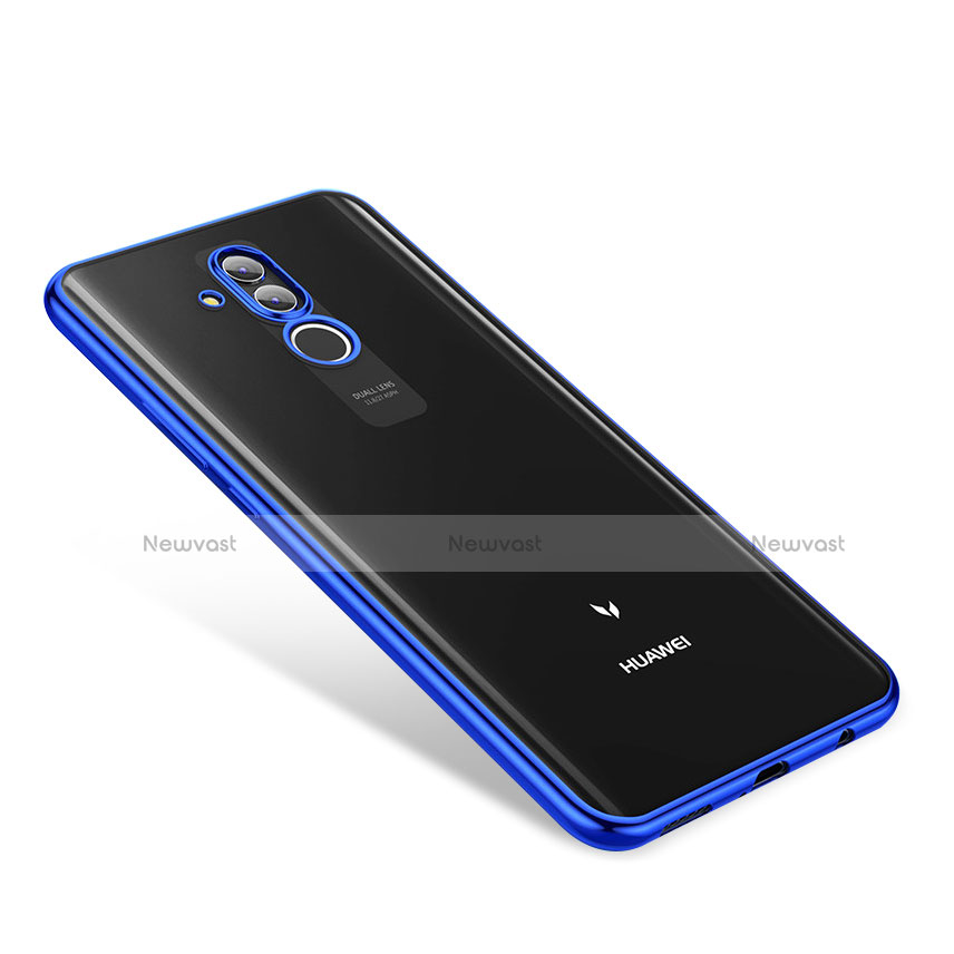 Ultra-thin Transparent TPU Soft Case H01 for Huawei Mate 20 Lite Blue