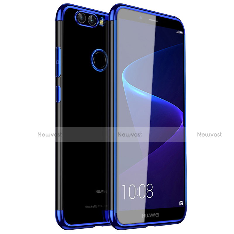 Ultra-thin Transparent TPU Soft Case H01 for Huawei Nova 2 Blue