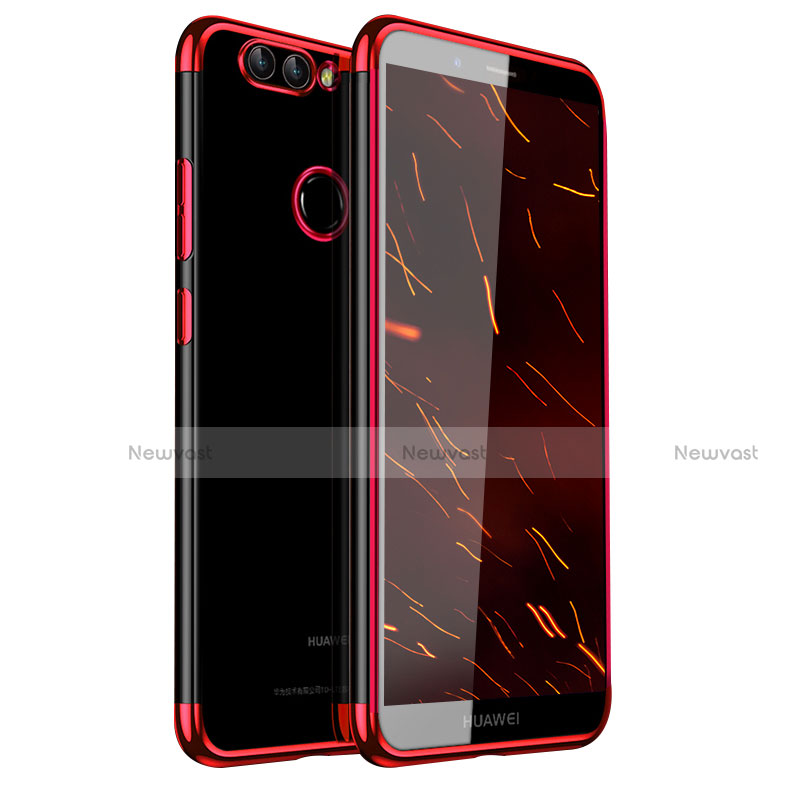 Ultra-thin Transparent TPU Soft Case H01 for Huawei Nova 2 Plus Red