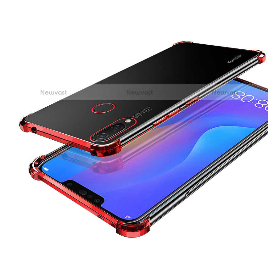 Ultra-thin Transparent TPU Soft Case H01 for Huawei Nova 3i Red