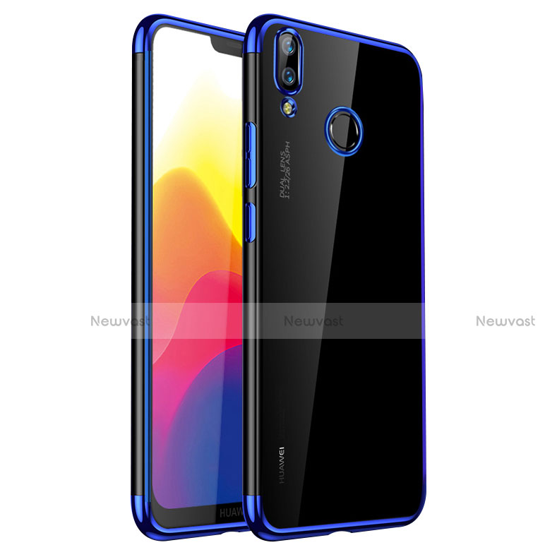 Ultra-thin Transparent TPU Soft Case H01 for Huawei P20 Lite Blue