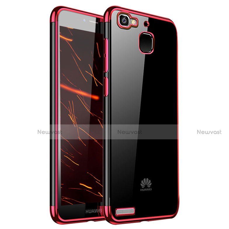 Ultra-thin Transparent TPU Soft Case H01 for Huawei P8 Lite Smart Red