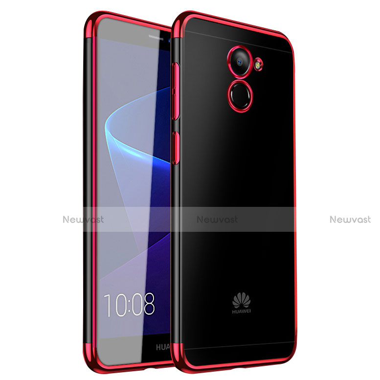Ultra-thin Transparent TPU Soft Case H01 for Huawei Y7 Prime Red