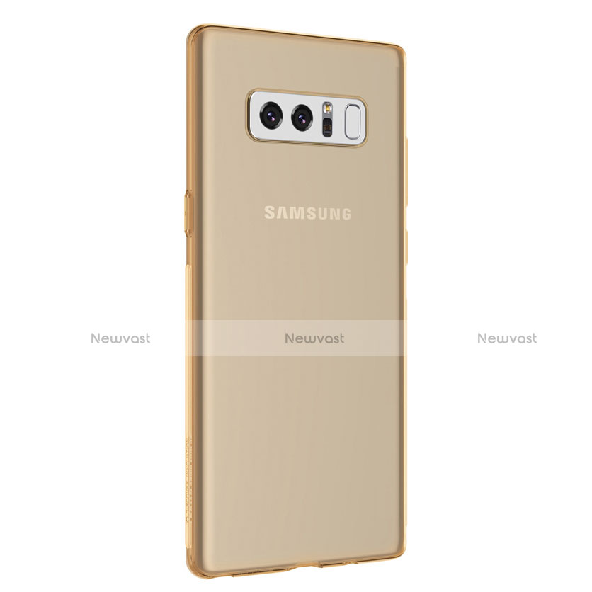 Ultra-thin Transparent TPU Soft Case H01 for Samsung Galaxy Note 8 Duos N950F Gold