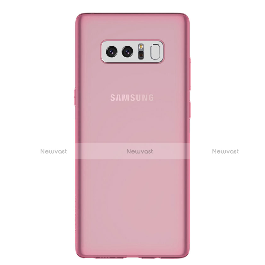 Ultra-thin Transparent TPU Soft Case H01 for Samsung Galaxy Note 8 Pink