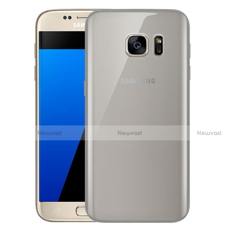 Ultra-thin Transparent TPU Soft Case H01 for Samsung Galaxy S7 G930F G930FD Gray