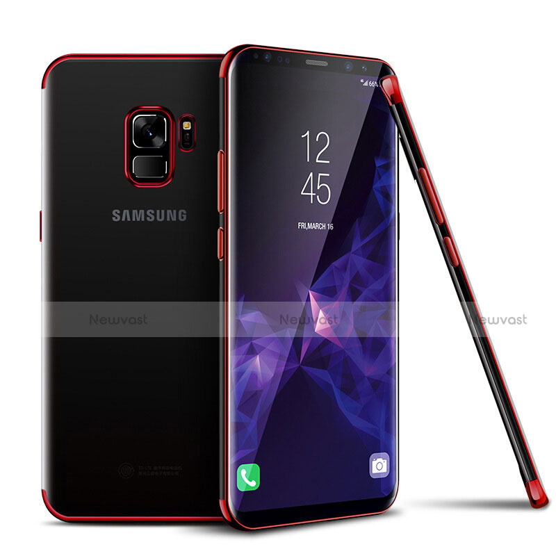 Ultra-thin Transparent TPU Soft Case H01 for Samsung Galaxy S9 Red