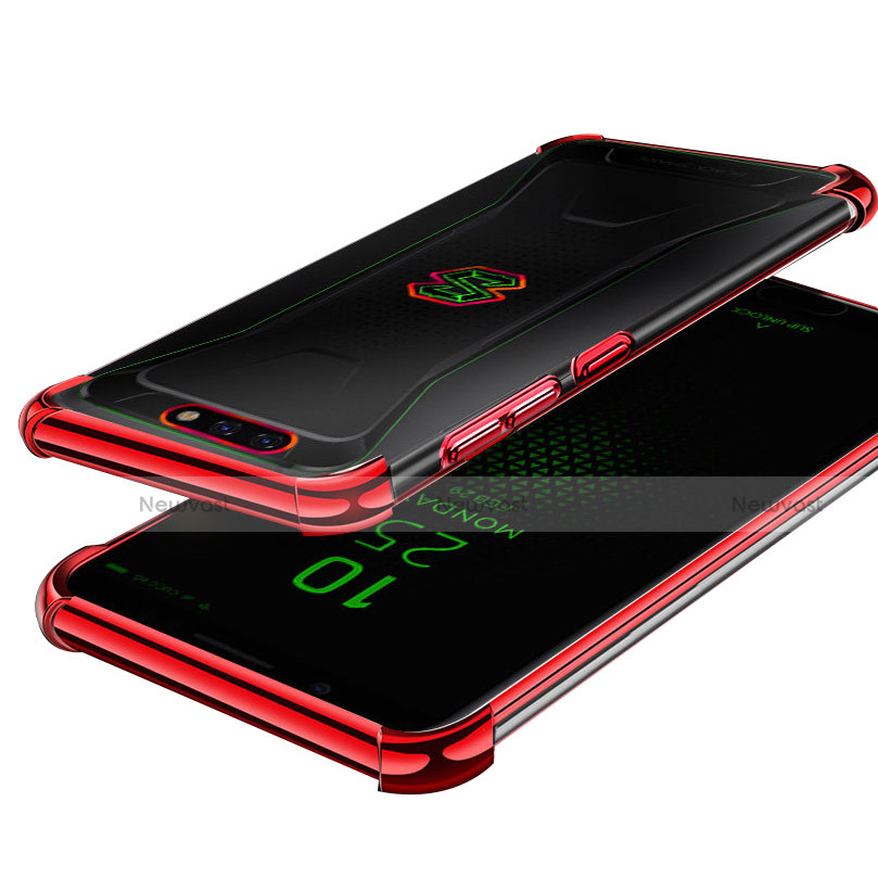 Ultra-thin Transparent TPU Soft Case H01 for Xiaomi Black Shark Red