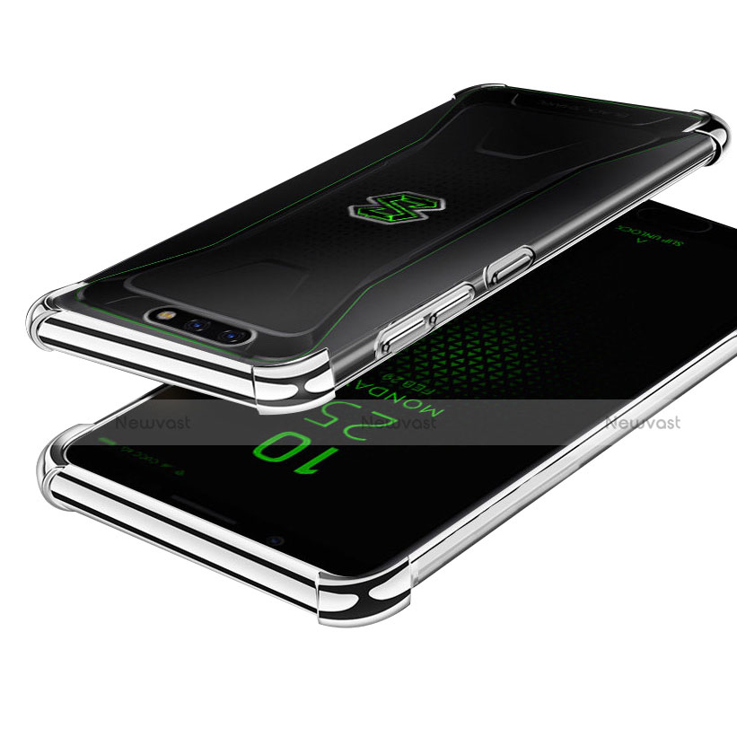 Ultra-thin Transparent TPU Soft Case H01 for Xiaomi Black Shark Silver