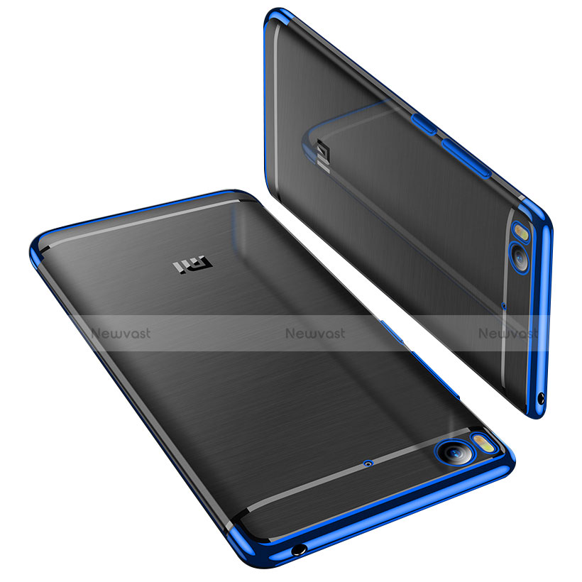 Ultra-thin Transparent TPU Soft Case H01 for Xiaomi Mi 5S 4G Blue