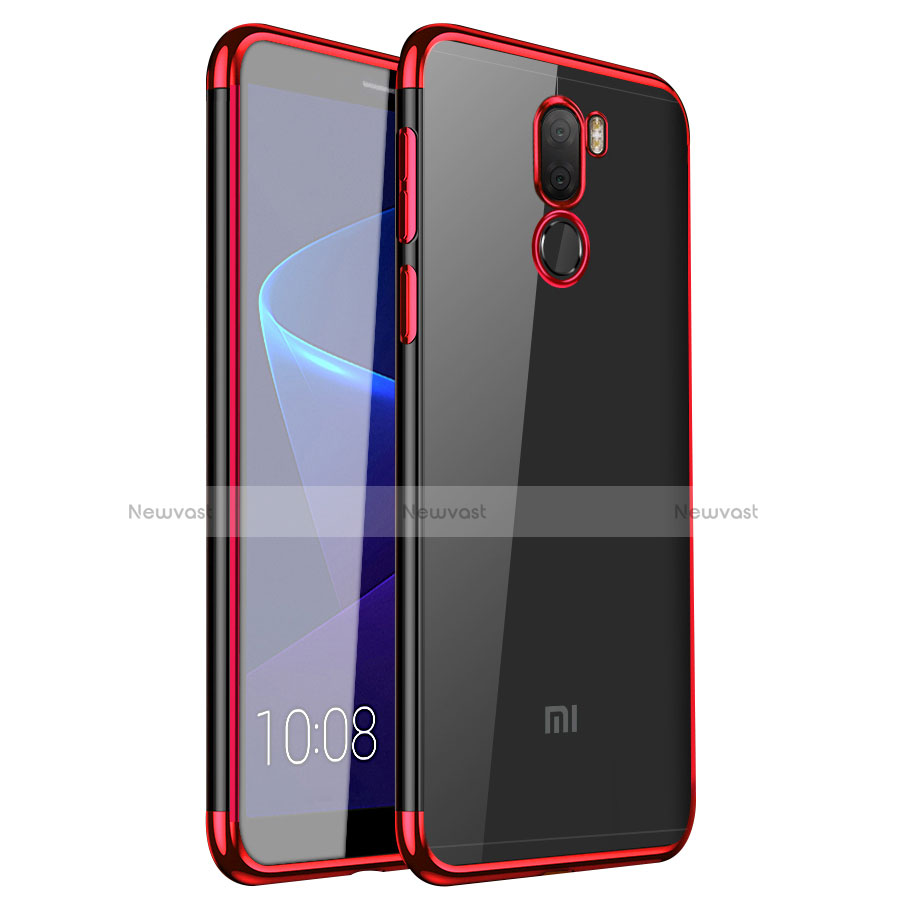 Ultra-thin Transparent TPU Soft Case H01 for Xiaomi Mi 5S Plus Red