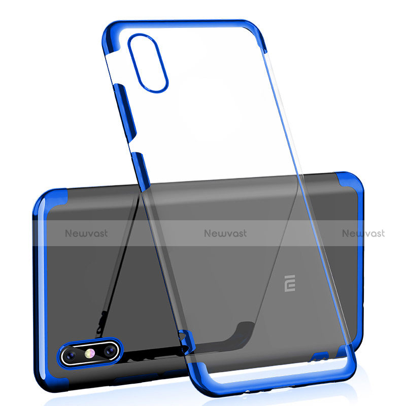 Ultra-thin Transparent TPU Soft Case H01 for Xiaomi Mi 8 Explorer Blue