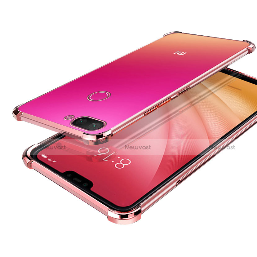 Ultra-thin Transparent TPU Soft Case H01 for Xiaomi Mi 8 Lite Rose Gold