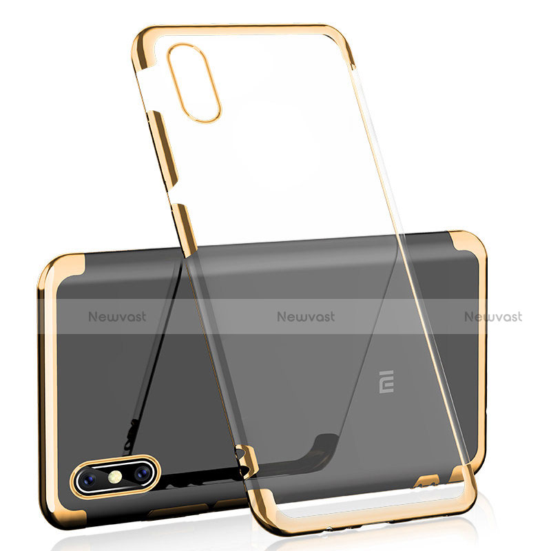 Ultra-thin Transparent TPU Soft Case H01 for Xiaomi Mi 8 Pro Global Version Gold