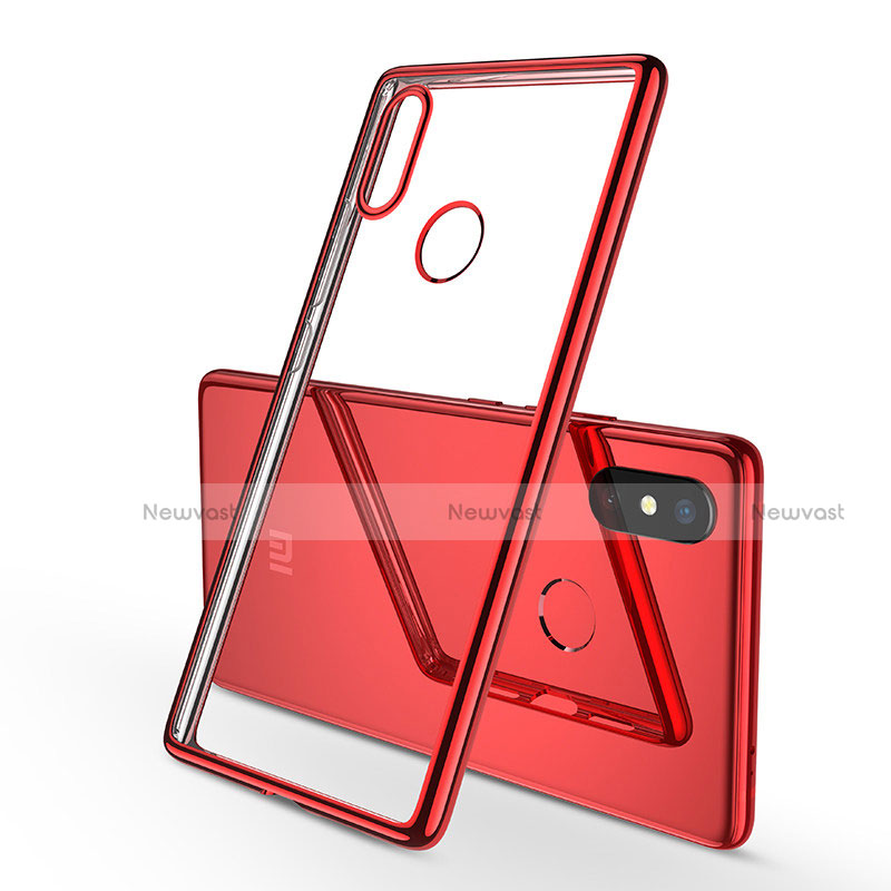 Ultra-thin Transparent TPU Soft Case H01 for Xiaomi Mi 8 SE Red