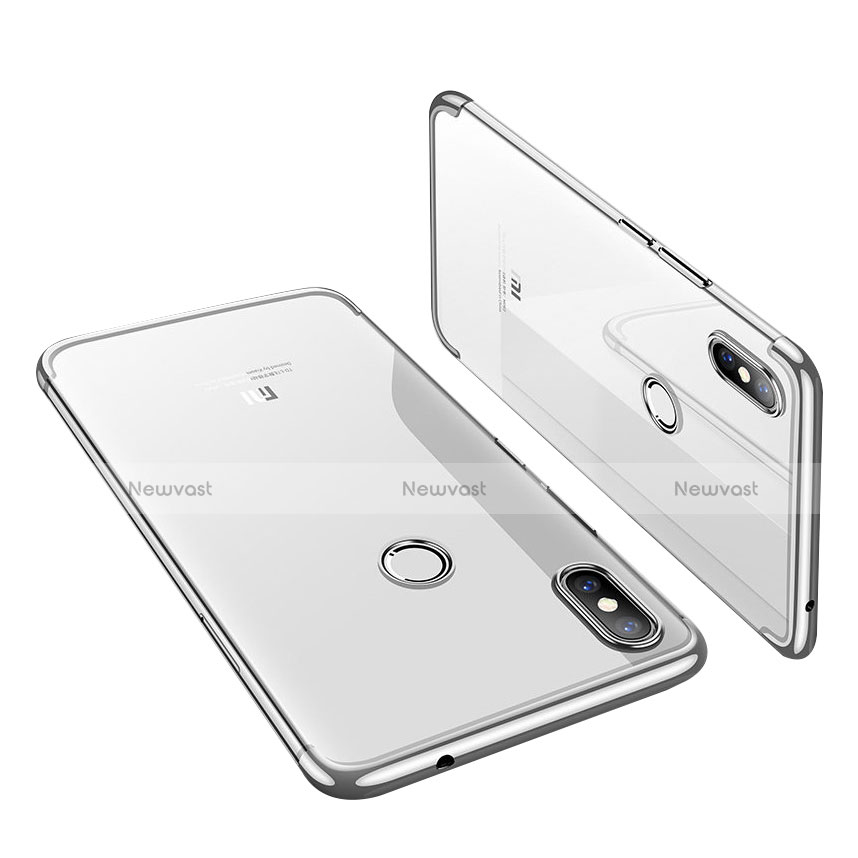 Ultra-thin Transparent TPU Soft Case H01 for Xiaomi Mi 8 Silver