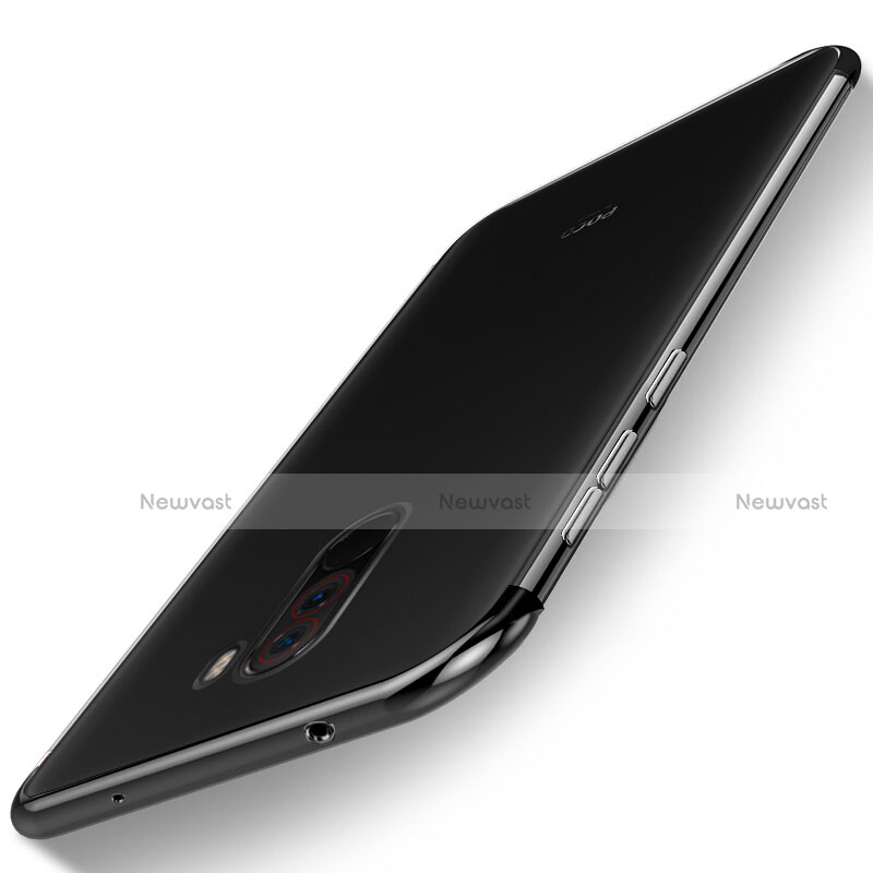 Ultra-thin Transparent TPU Soft Case H01 for Xiaomi Pocophone F1 Black