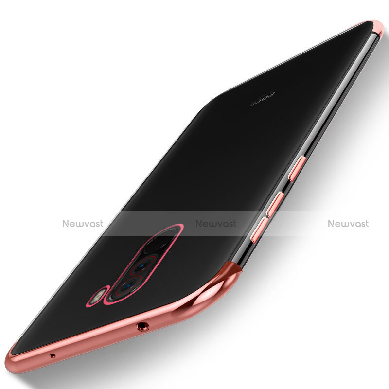 Ultra-thin Transparent TPU Soft Case H01 for Xiaomi Pocophone F1 Rose Gold