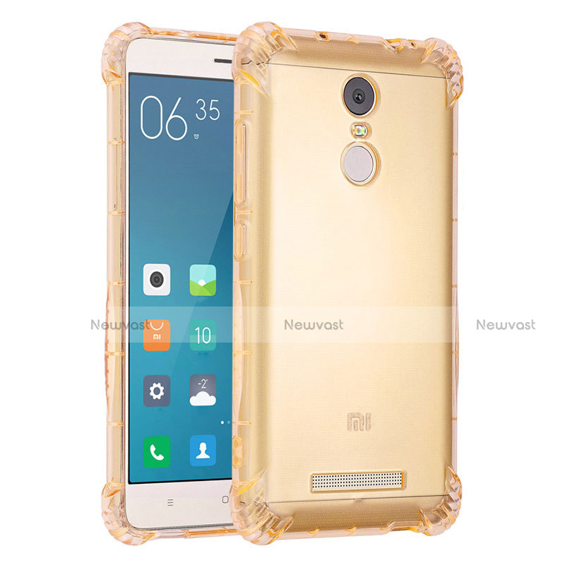 Ultra-thin Transparent TPU Soft Case H01 for Xiaomi Redmi Note 3 Pro Gold