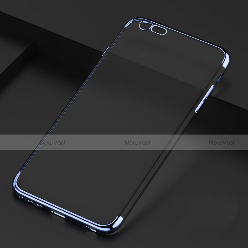 Ultra-thin Transparent TPU Soft Case H02 for Apple iPhone 6S Plus Blue