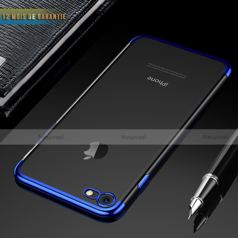 Ultra-thin Transparent TPU Soft Case H02 for Apple iPhone 6S Plus Blue