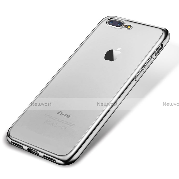 Ultra-thin Transparent TPU Soft Case H02 for Apple iPhone 7 Plus Silver