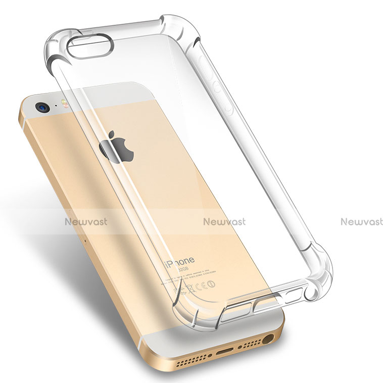 Ultra-thin Transparent TPU Soft Case H02 for Apple iPhone SE Clear