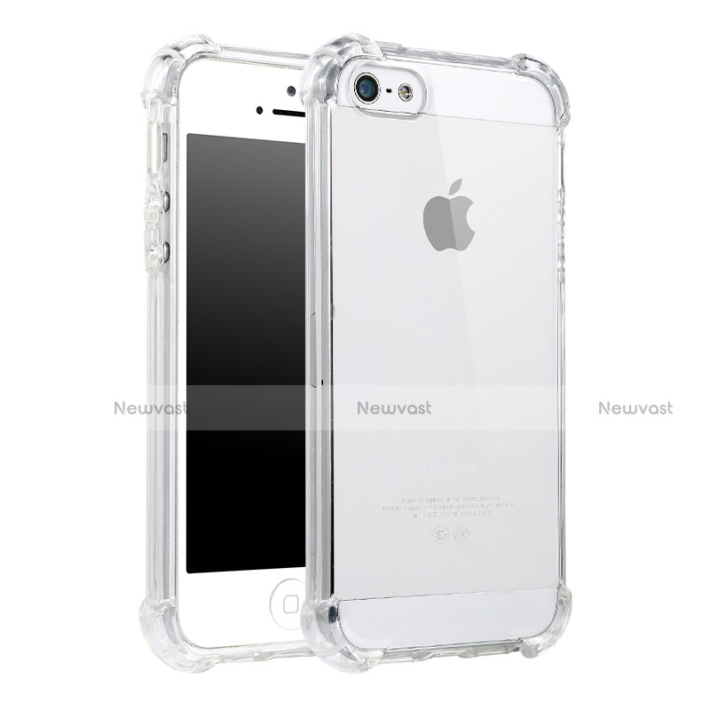 Ultra-thin Transparent TPU Soft Case H02 for Apple iPhone SE Clear