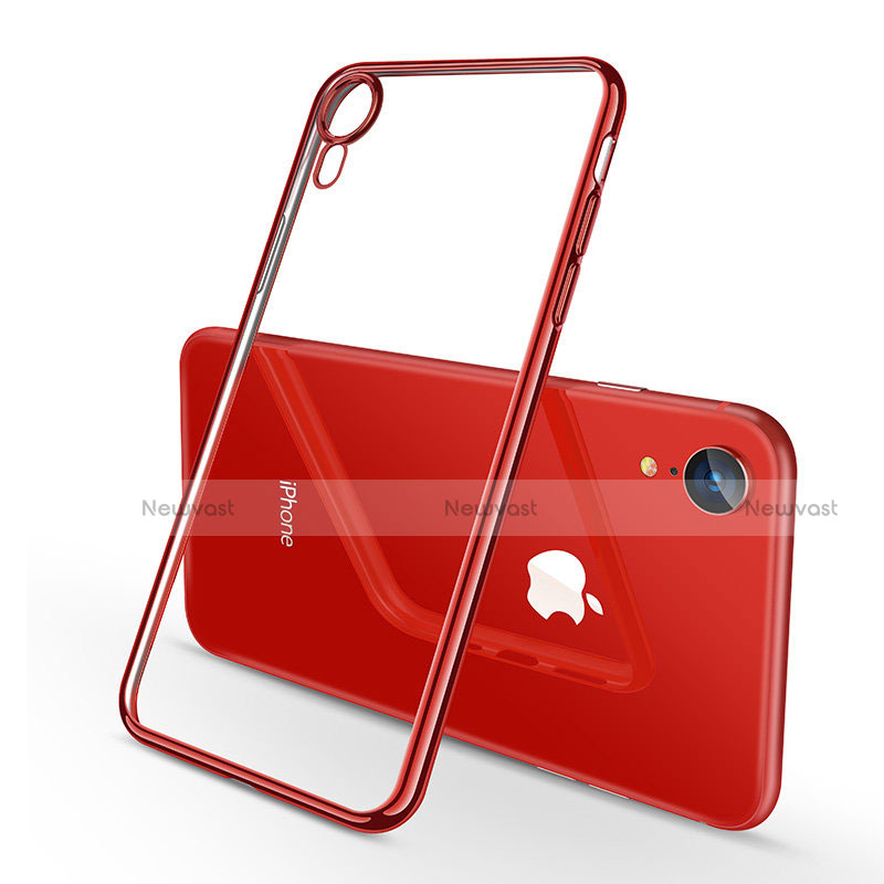 Ultra-thin Transparent TPU Soft Case H02 for Apple iPhone XR Red