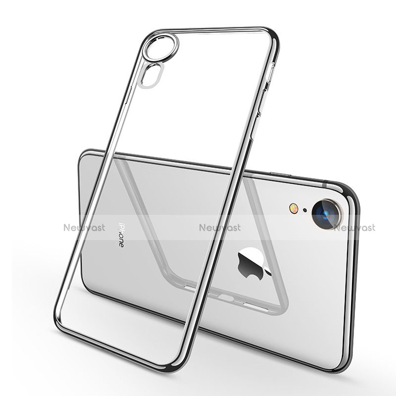 Ultra-thin Transparent TPU Soft Case H02 for Apple iPhone XR Silver