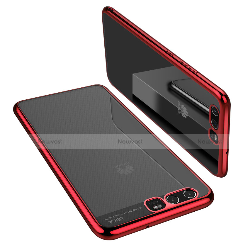 Ultra-thin Transparent TPU Soft Case H02 for Huawei P10 Red