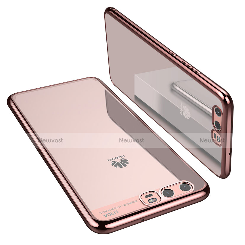 Ultra-thin Transparent TPU Soft Case H02 for Huawei P10 Rose Gold