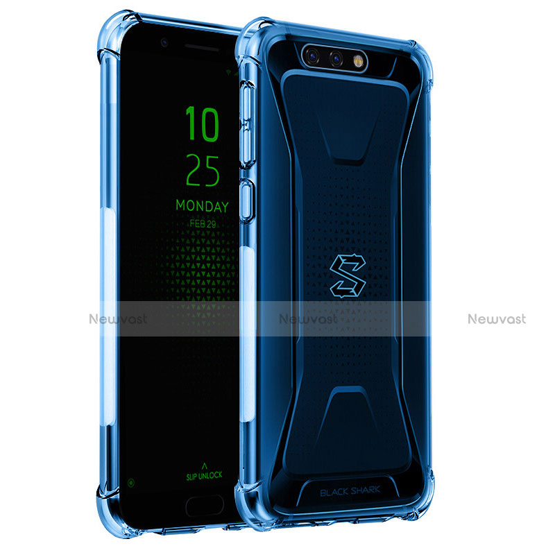 Ultra-thin Transparent TPU Soft Case H02 for Xiaomi Black Shark Blue