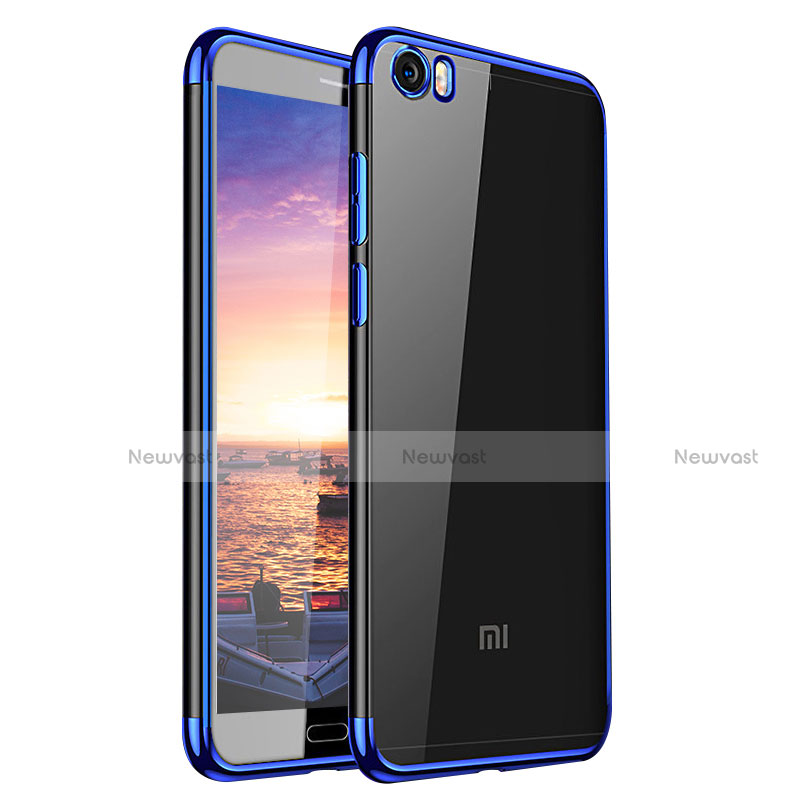 Ultra-thin Transparent TPU Soft Case H02 for Xiaomi Mi 5 Blue