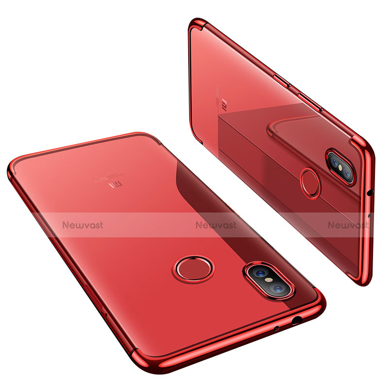 Ultra-thin Transparent TPU Soft Case H02 for Xiaomi Mi 6X Red