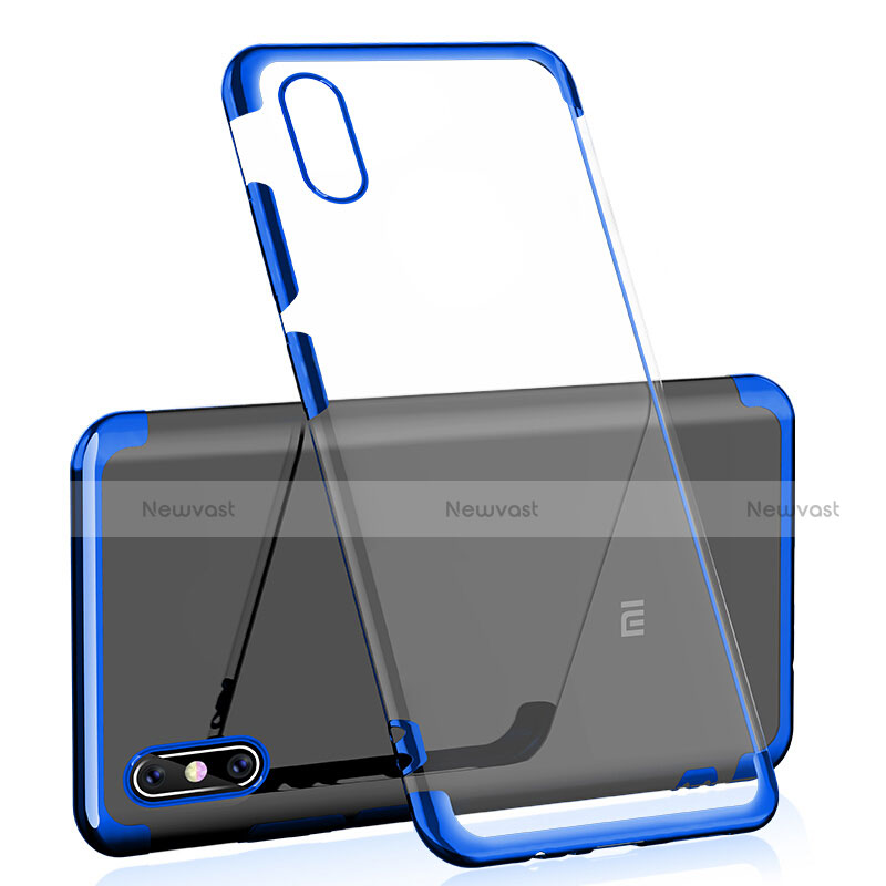 Ultra-thin Transparent TPU Soft Case H02 for Xiaomi Mi 8 Screen Fingerprint Edition Blue