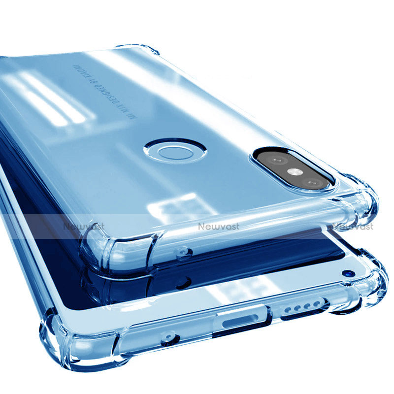 Ultra-thin Transparent TPU Soft Case H02 for Xiaomi Mi Mix 2S Blue