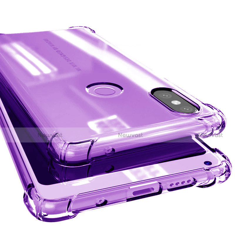 Ultra-thin Transparent TPU Soft Case H02 for Xiaomi Mi Mix 2S Purple