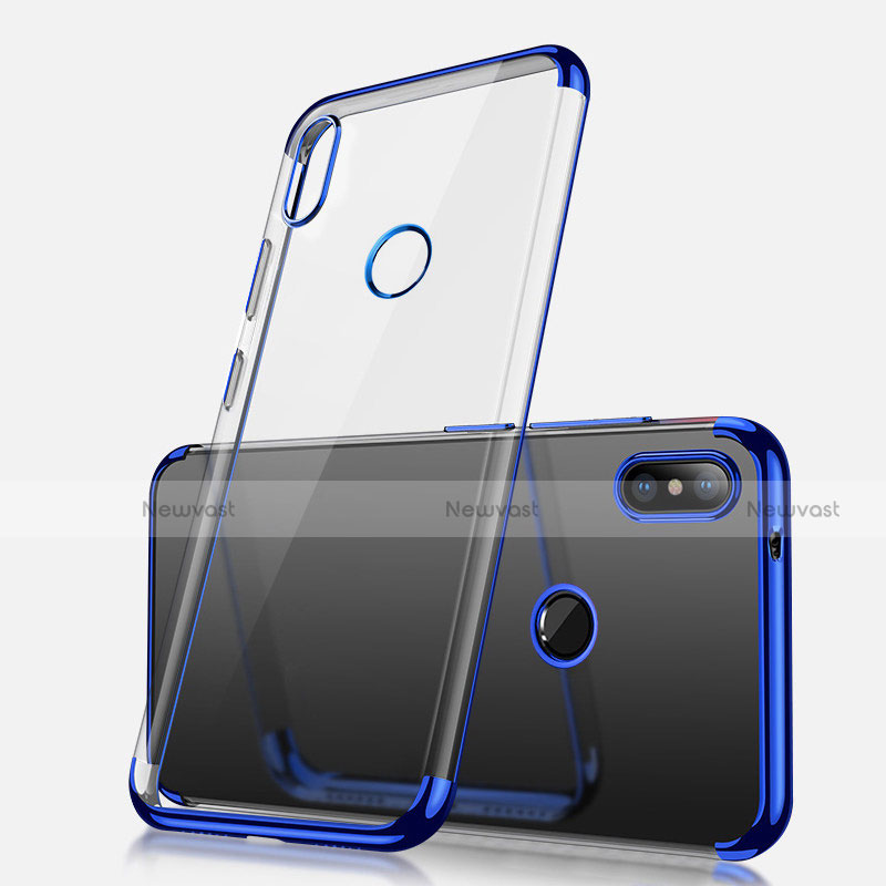 Ultra-thin Transparent TPU Soft Case H02 for Xiaomi Redmi Note 5 Pro Blue