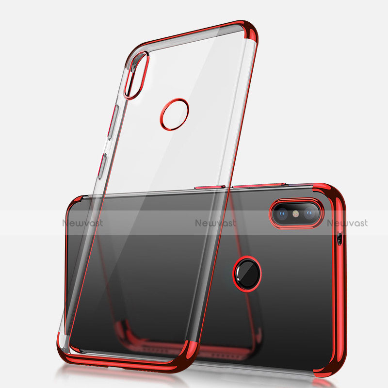 Ultra-thin Transparent TPU Soft Case H02 for Xiaomi Redmi Note 5 Pro Red