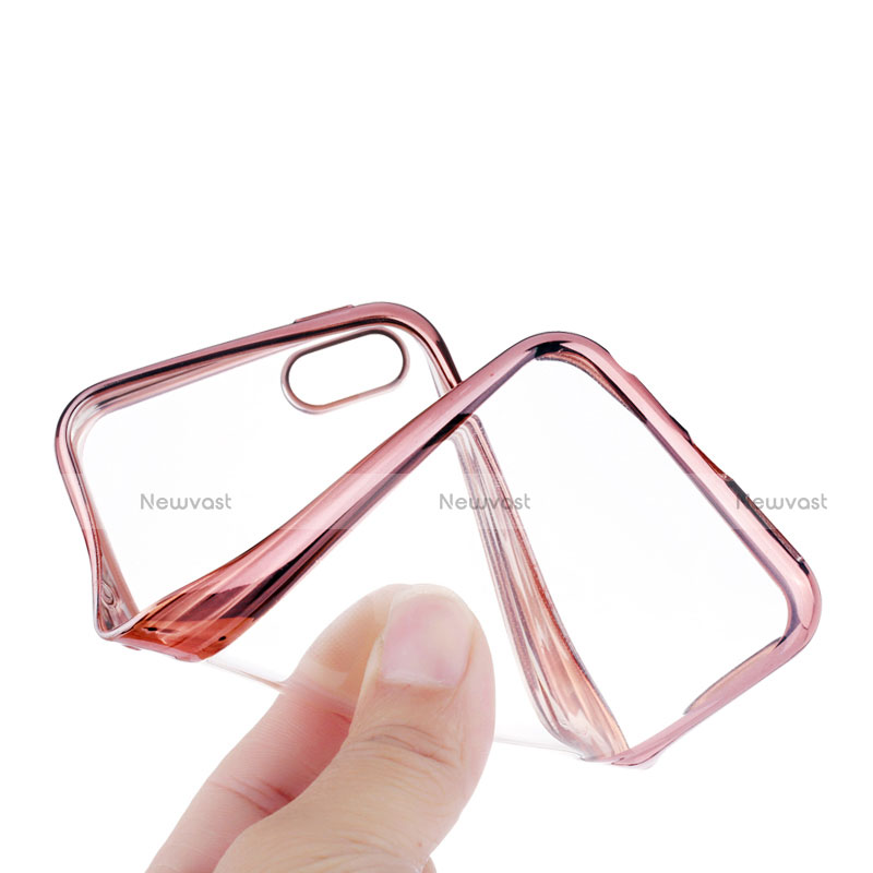 Ultra-thin Transparent TPU Soft Case H03 for Apple iPhone 5S Pink
