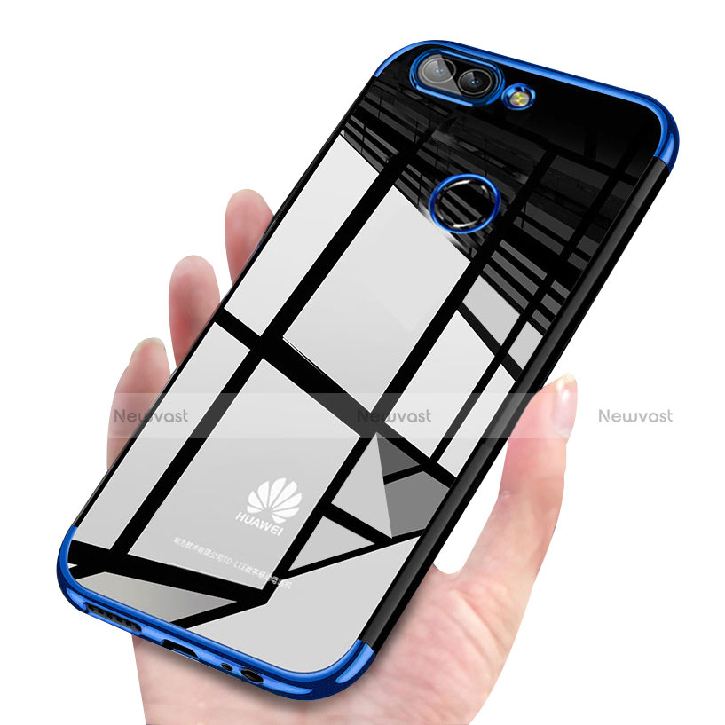 Ultra-thin Transparent TPU Soft Case H03 for Huawei Enjoy 7S Blue