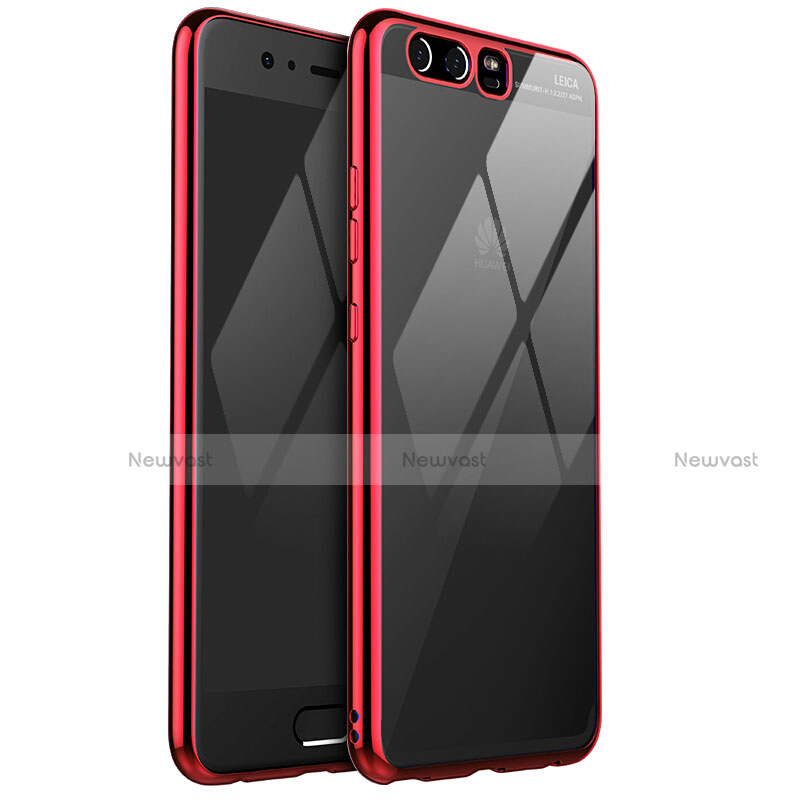 Ultra-thin Transparent TPU Soft Case H03 for Huawei P10 Red