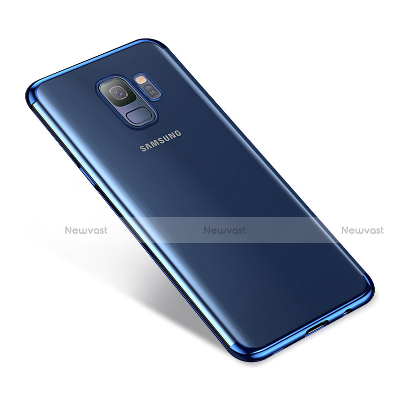 Ultra-thin Transparent TPU Soft Case H03 for Samsung Galaxy S9 Blue