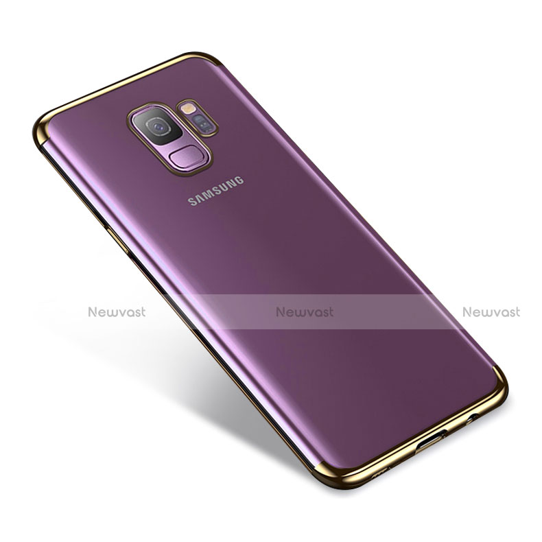 Ultra-thin Transparent TPU Soft Case H03 for Samsung Galaxy S9 Gold