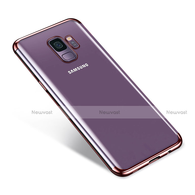 Ultra-thin Transparent TPU Soft Case H03 for Samsung Galaxy S9 Rose Gold