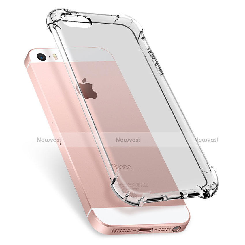 Ultra-thin Transparent TPU Soft Case H04 for Apple iPhone 5 Clear