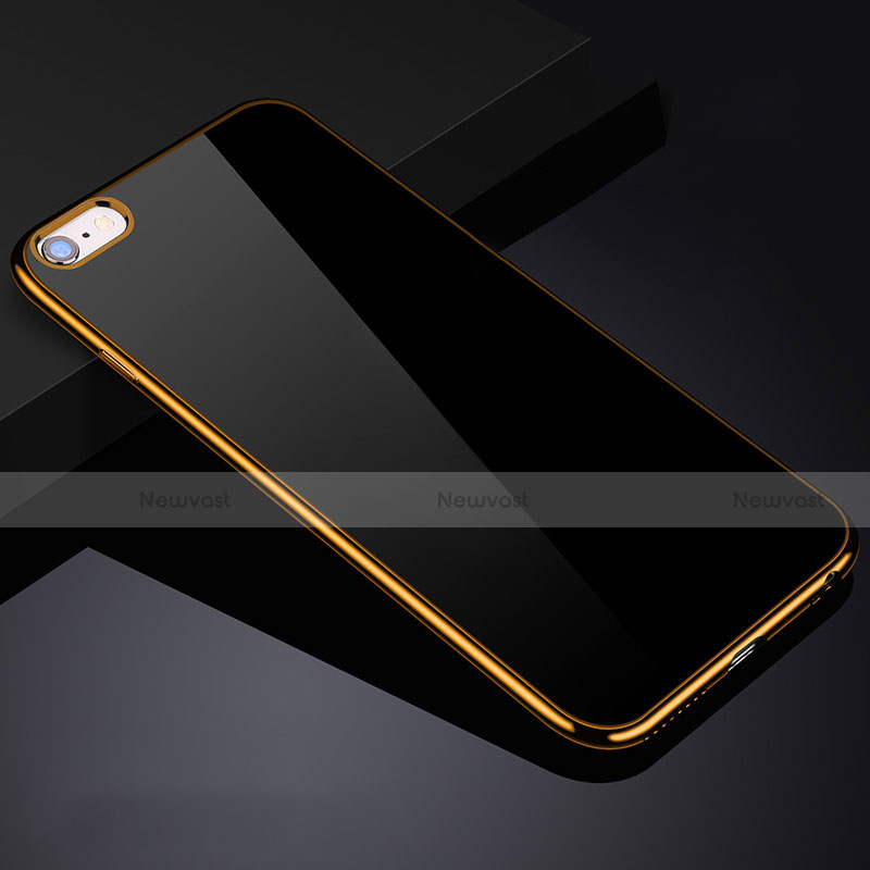 Ultra-thin Transparent TPU Soft Case H04 for Apple iPhone 6 Plus Gold