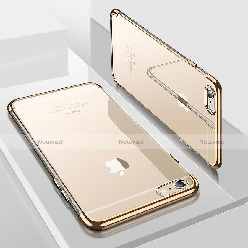 Ultra-thin Transparent TPU Soft Case H04 for Apple iPhone 8 Gold